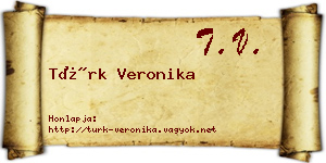 Türk Veronika névjegykártya
